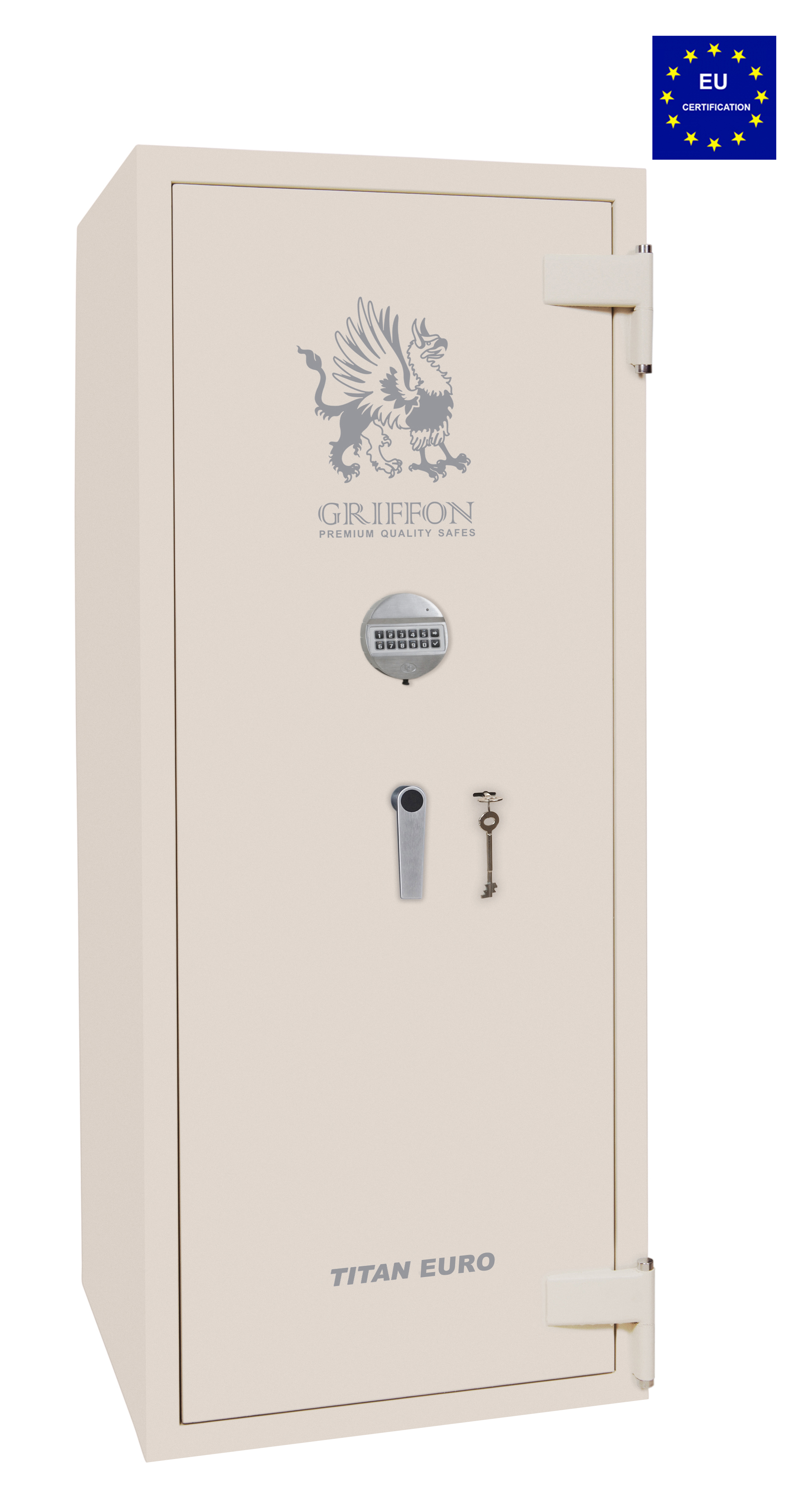 Сейф вогнезламостійкий GRIFFON CLE II.150.T.K.E CREAM