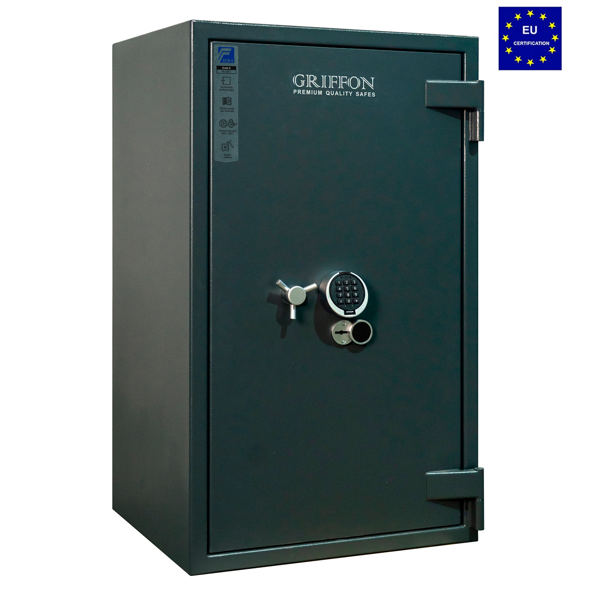 Сейф зламостійкий GRIFFON CLE III.110.K.E DARK GREY
